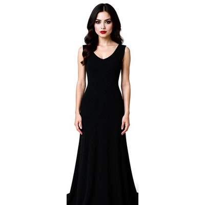 Y2K Black Velvet Silver Sparkle Sleeveless Maxi Dress S 4 6 Whimsigoth Witchy - Image 1 of 4