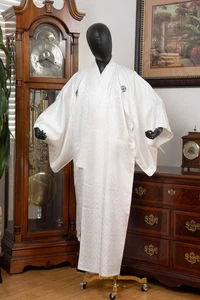 DEAR VANILLA JAPANESE KIMONO MEN'S ROBE GOWN AUTHENTIC JAPAN VINTAGE SAMURAI - Picture 1 of 8