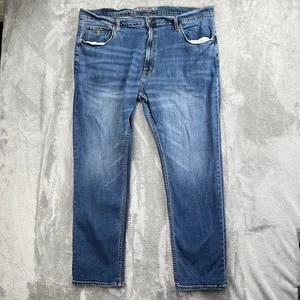 Pantalones de mezclilla US Polo Assn elásticos activos 42x30 parte inferior rasgada - Imagen 1 de 14