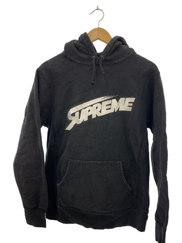 Felpa Supreme con cappuccio M cotone nero usata