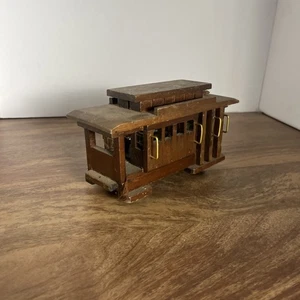 Vintage George Good Corporation Holzeisenbahn Wagen Spieluhr Holzeisenbahn - Bild 1 von 7