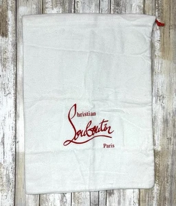 Christian Louboutin White Rectangle Storage Dust Cover Bag 15.5x11.5” - Picture 1 of 7