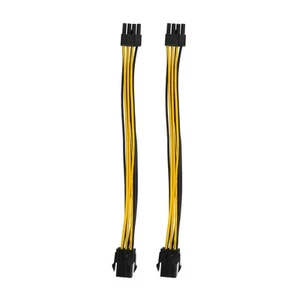 2 Pack Grafik Karte 6 Poliges Bis 8 Poliges PCIe Adapter Strom Kabel (GPU G7593 - Afbeelding 1 van 7