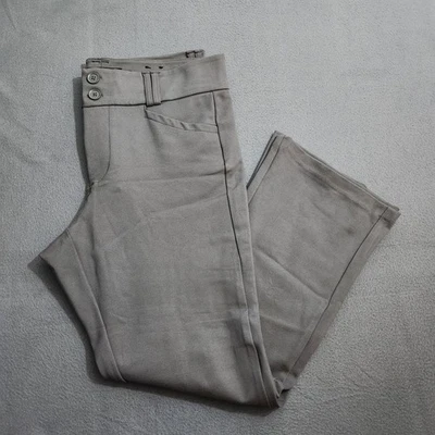 Calça bootcut Studio By Torrid feminina 14S cinza cintura alta luxo ponte - Imagem 1 de 4