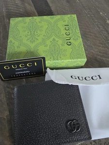 Gucci GG Marmont Black Leather Bi Fold Wallet Brand New - Picture 1 of 7
