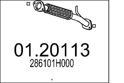 MTS 01.20113 Exhaust Pipe for KIA - Bild 1 von 3