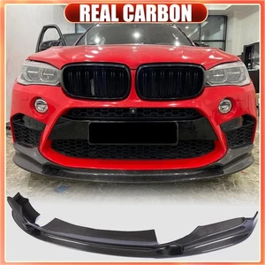 For BMW F86 X6M F85 X5M 2014-2018 REAL CARBON Front Bumper Lip Spoiler Splitter - Picture 1 of 17