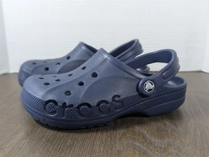 Crocs Baya Clogs navy Unisex Damen 6 Herren 4 Logo leicht wasserdicht bequem - Bild 1 von 13