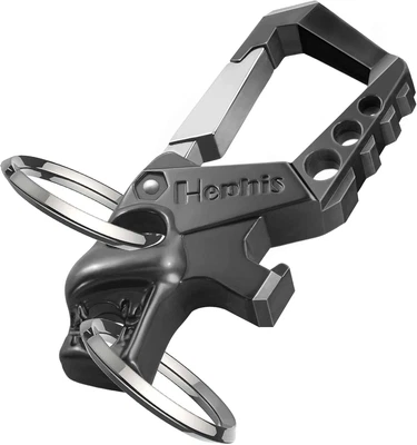 Hephis Heavy Duty Key Chain Bottle Opener,Carabiner Car Key Chains for Men and W - Image 1 of 4