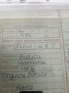 Yamaha YR5 R5 Old Style Fahrzeugbuch 350cc 1971 - Bild 1 von 2