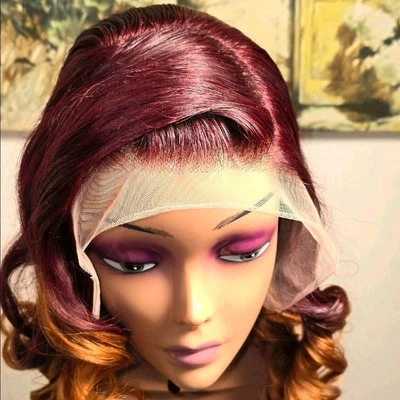 24 Inch Human Hair Lace Front Wig 13x4 Lace Frontal Wig - Image 1 of 3