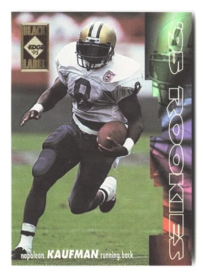1995 Collector's Edge #18 Napoleon Kaufman Rookies Black Label - Image 1 of 2