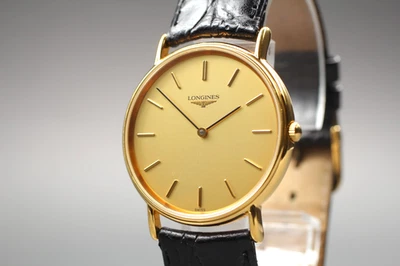 [Near MINT+] LONGINES L4.637.2 Grand Classic Gold Quartz Men's Watch From JAPAN - Image 1 of 4