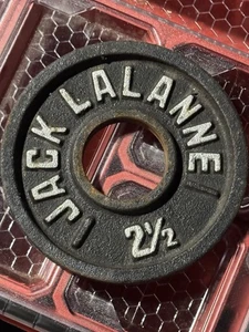 Vtg Jack Lalanne Single Weight Plate 2.5 LBS Olympic 2" - Picture 1 of 2
