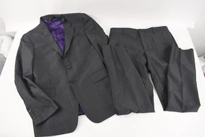 Paul Smith Mens Gray Two-Piece Wool Suit Blazer Size 38 Pants Size 32x31 Italy - Picture 1 of 8