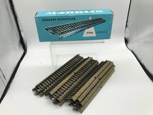 MARKLIN HO 5106 10 x STRAIGHT TRACK SECTION BOXED. GOOD CONDITION - Picture 1 of 9