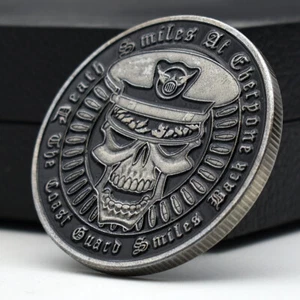 Department of State Challenge Coin American Skull Navy Ornament Memorial Medal - Bild 1 von 12