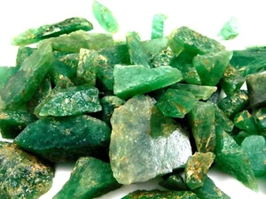 100% Natural Wholesale Lot Green Aventurine Rough Loose Jewelry Gemstone - Picture 1 of 5