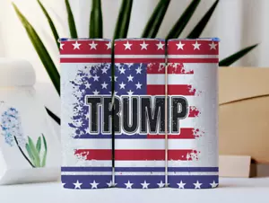 Nuevo - Vaso delgado rojo blanco y azul Trump 2024 MAGA 20 OZ - Imagen 1 de 2