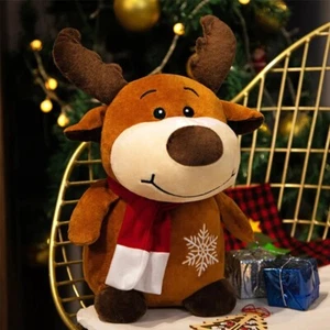 40Cm Elk Plush Christmas Toys Stuffed Dolls Kids Gifts Baby Home Decor Elk Xmas - Picture 1 of 9