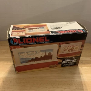 New in Box  Vintage 1990 Lionel Animated Billboard Approx 8" Long X 5" High  - Picture 1 of 6
