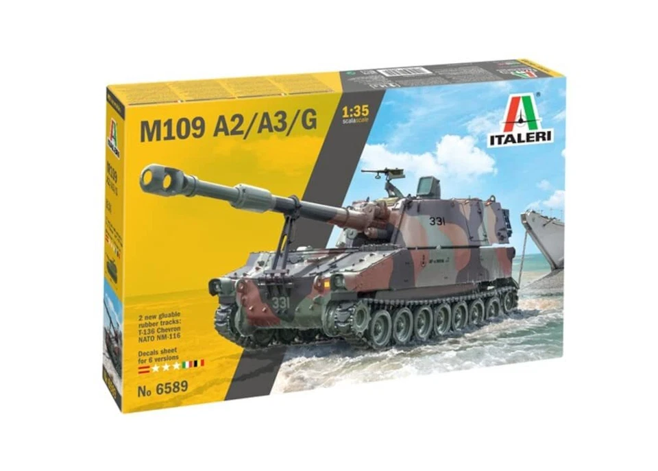 Kit Modelo Plástico Italeri -6589 M109 A2/A3/G Escala 1:35 de JP Foto 1 de 4