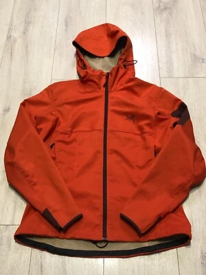 Women's Arc’teryx SoftShell Epilson LT Insulated Orange Hooded Jacket Size S - Image 1 of 4