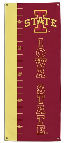 NCAA Iowa State Cyclones Growth Chart Banner, Cardinal Cover