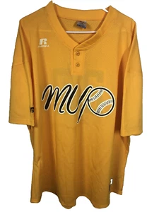 Russell Athletic Camicia Uomo XXL Dri-Power Manica Corta Giallo #22 Nuova senza etichette - Foto 1 di 9