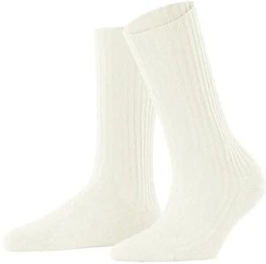 Falke Womens Cosy Wool Boot Socks - Off White - Picture 1 of 2