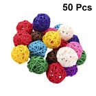 100pcs Party Colorful Rattan Balls 3cm Kindergarten Hanging Ornaments Pendant