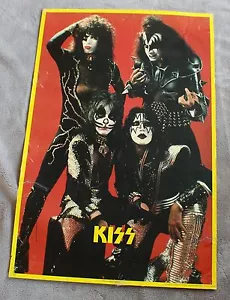 KISS 1970 Stanley Gene Simmons Frehley Peter Criss Raro Canadá Bigfoot Póster G - Imagen 1 de 1