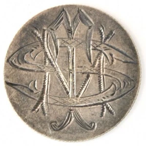 1882 Seated Liberty 10 Cent Silver US Dime Love Token Inscribed "SMT" - Picture 1 of 2