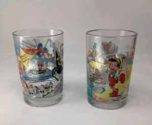 Walt Disney 100 Years of Magic Anniversary McDonalds Glasses Set Of 2 - Picture 1 of 5