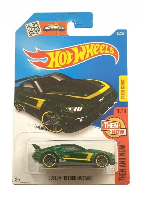 HOT WHEELS DHR25 CUSTOM '15 FORD MUSTANG 10/10 THEN AND NOW 110/250  - Image 1 of 1