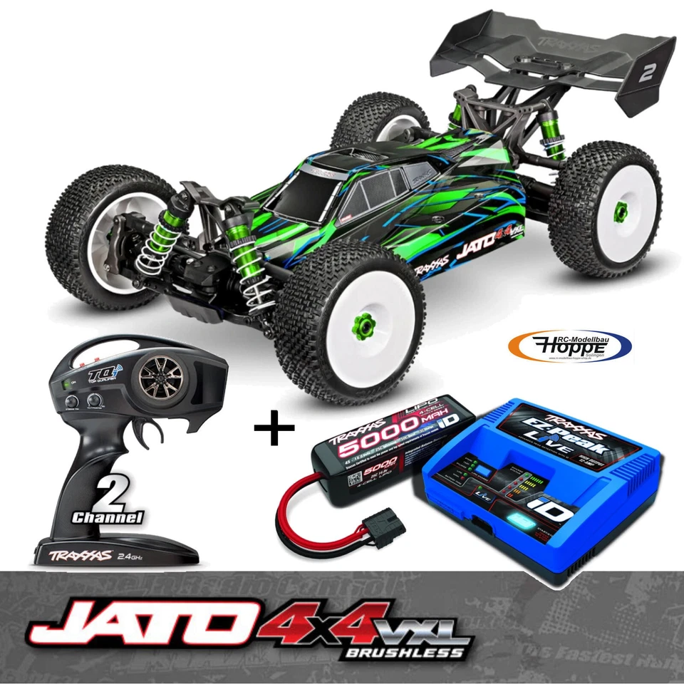 Traxxas TRX90386-4-GRN Jato 4x4 VXL 4S Brushless Vert RTR HD-Pièces
