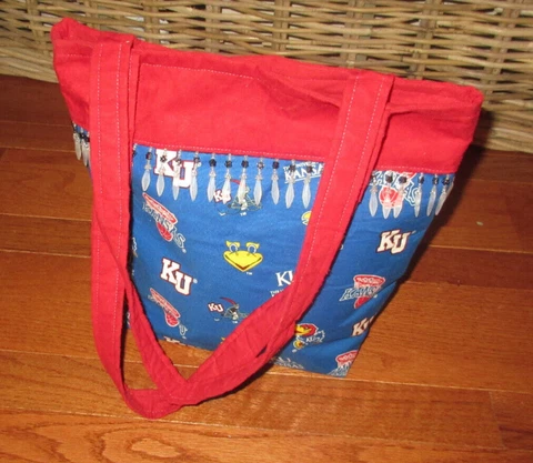 KU Kansas Jayhawks Tote Duffel Purse Bag Cover