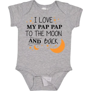 Inktastic I Love My Pap Pap To The Moon And Back Baby Bodysuit Family You Stars - Picture 1 of 9