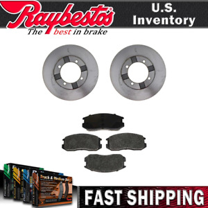 Front Kit Brake Rotors Metallic Brake Pads Hardware For 1991-1992 Plymouth Colt