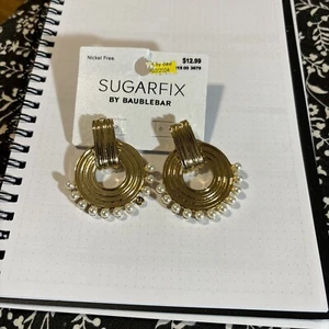 Sugarfix Ohrhänger Gold mit Perlen - Bild 1 von 2