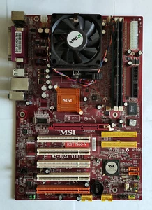 MSI K8T Neo-V Mobo with AMD Athlon 64 3000+ CPU and 2GB RAM Test OK! - Picture 1 of 9