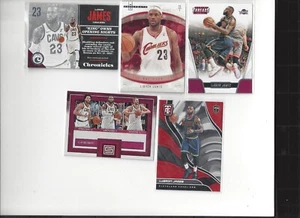 Lebron James 5 Card Cavs Lot Panini Factions Insert N More Cleveland NBA!! - Picture 1 of 1