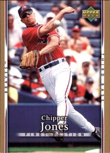 2007 Upper Deck First Edition #177 Chipper Jones ATLANTA BRAVES