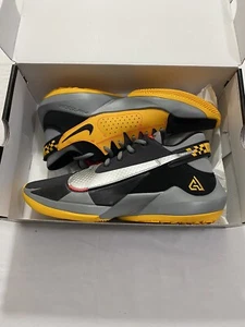 New Mens Size 10 Black Silver Nike Zoom Freak 2 Basketball Shoes CK5424 006 - Picture 1 of 10