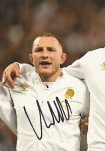 ENGLAND & BATH RUGBY UNION: SAM UNDERHILL SIGNED 6x4 ACTION PHOTO + COA - Bild 1 von 1