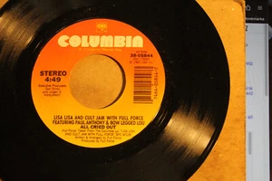 LISA LISA & CULT JAM---ALL CRIED OUT (1986 TOP SONG) - Picture 1 of 2
