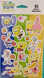 SPONGEBOB SQUAREPANTS Stickers by Kid Squad 45 Stickers Nickelodeon - Picture 1 of 3