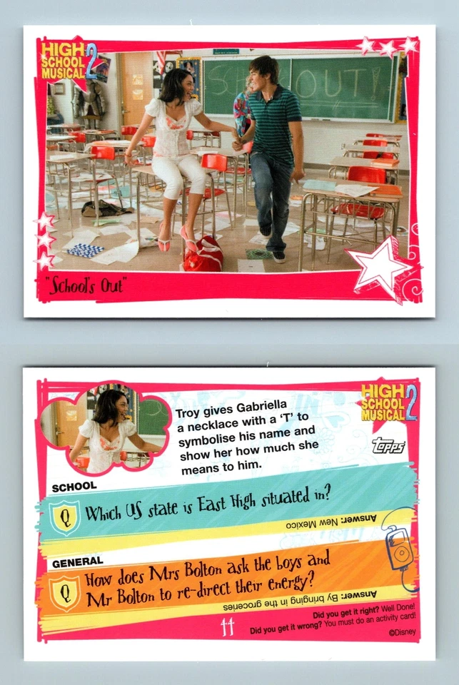 Schools Out #44 High School Musical 2 Topps TCG Card - Image 1 of 1