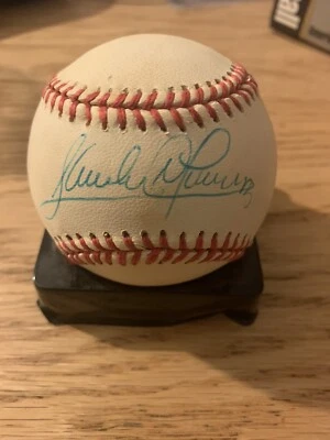 Sandy Alomar Jr Vintage Signed Cleveland Indians OMLB Baseball JSA Hologram - Image 1 of 2