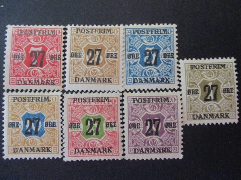 Denmark #138-44 Mint Hinged - WDWPhilatelic (6-23) Cover